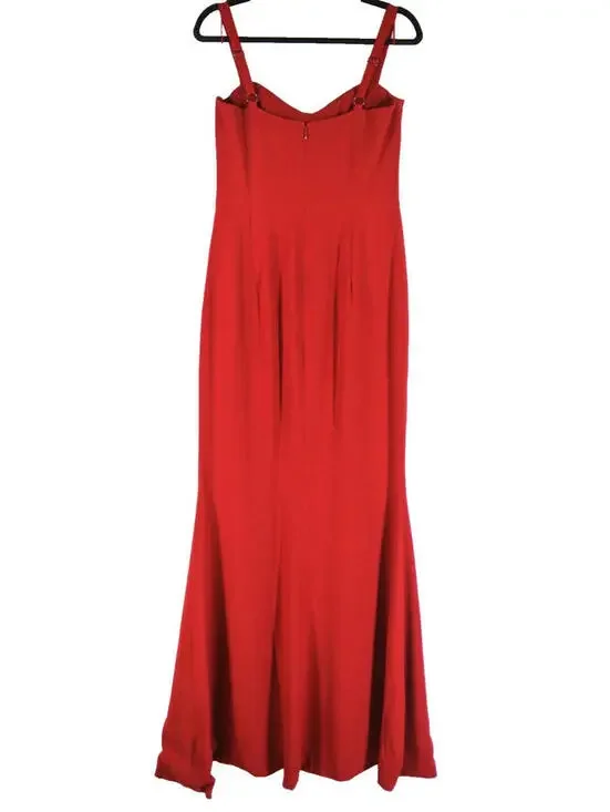 NEW, Dress the Population Estella Gown in Red Sz M #MD1619 - Picture 5 of 7